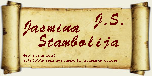 Jasmina Stambolija vizit kartica